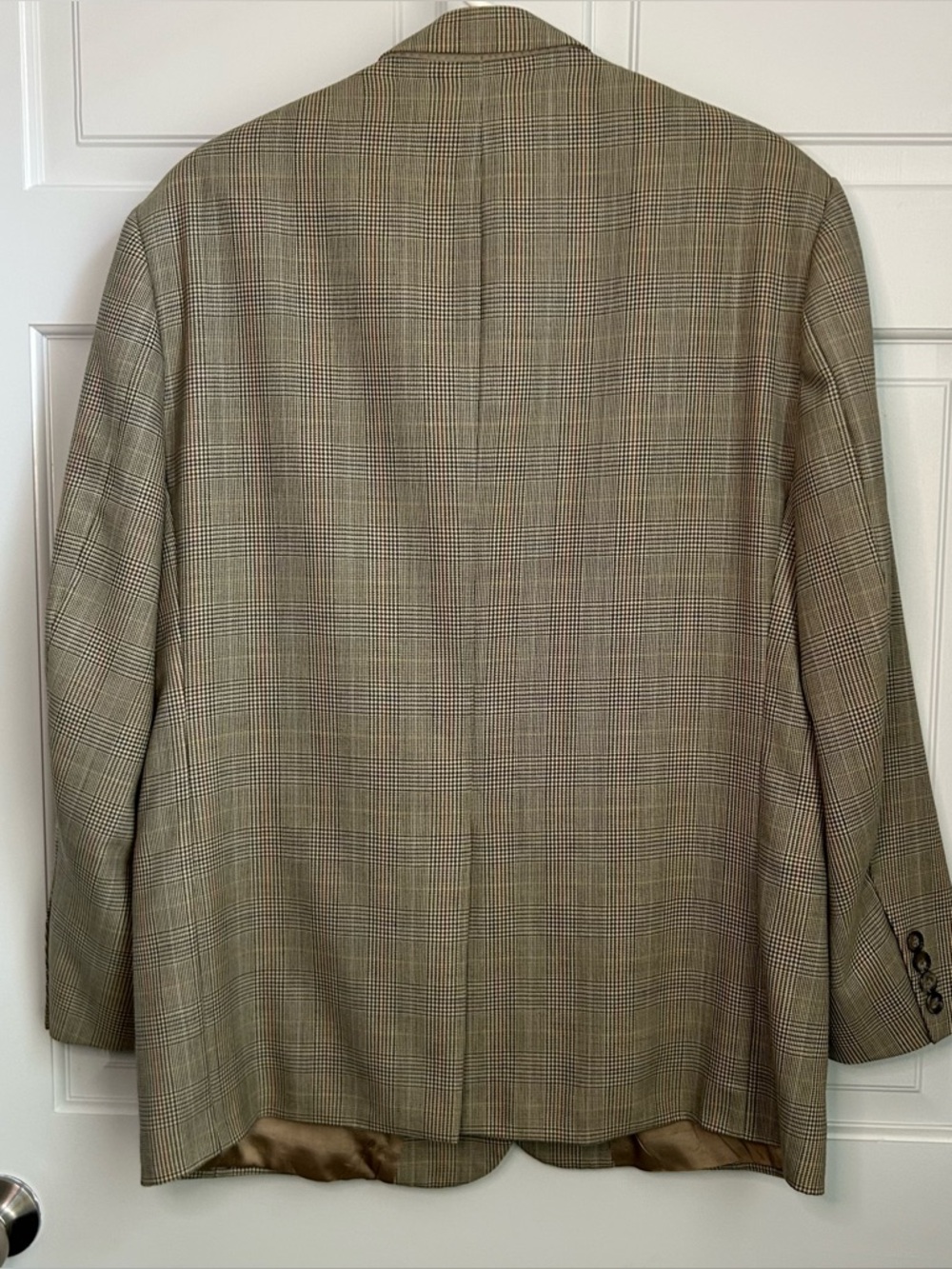 Brooks Brothers 346 Blazer Mens 42S Glenn Plaid Jacket Sport Coat Tan Classic 2 - Picture 2 of 10